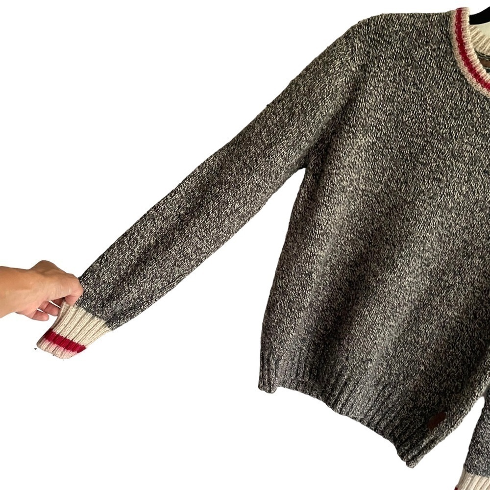 ROOTS Canada Wool Chunky Knit Cabin Sweater M - Picture 3 of 11